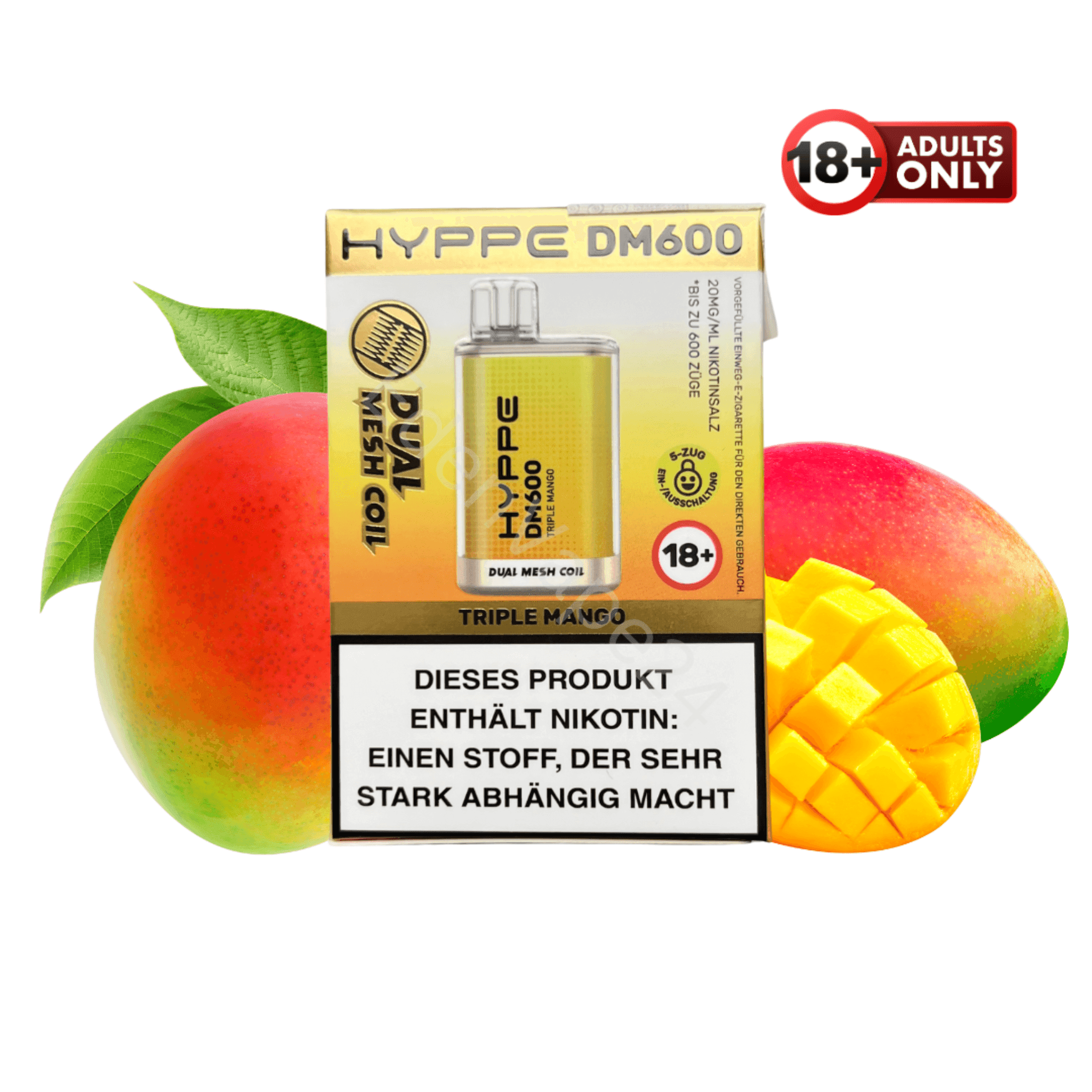 Flerbar HYPPE DM600 - Triple Mango - EdenVape24